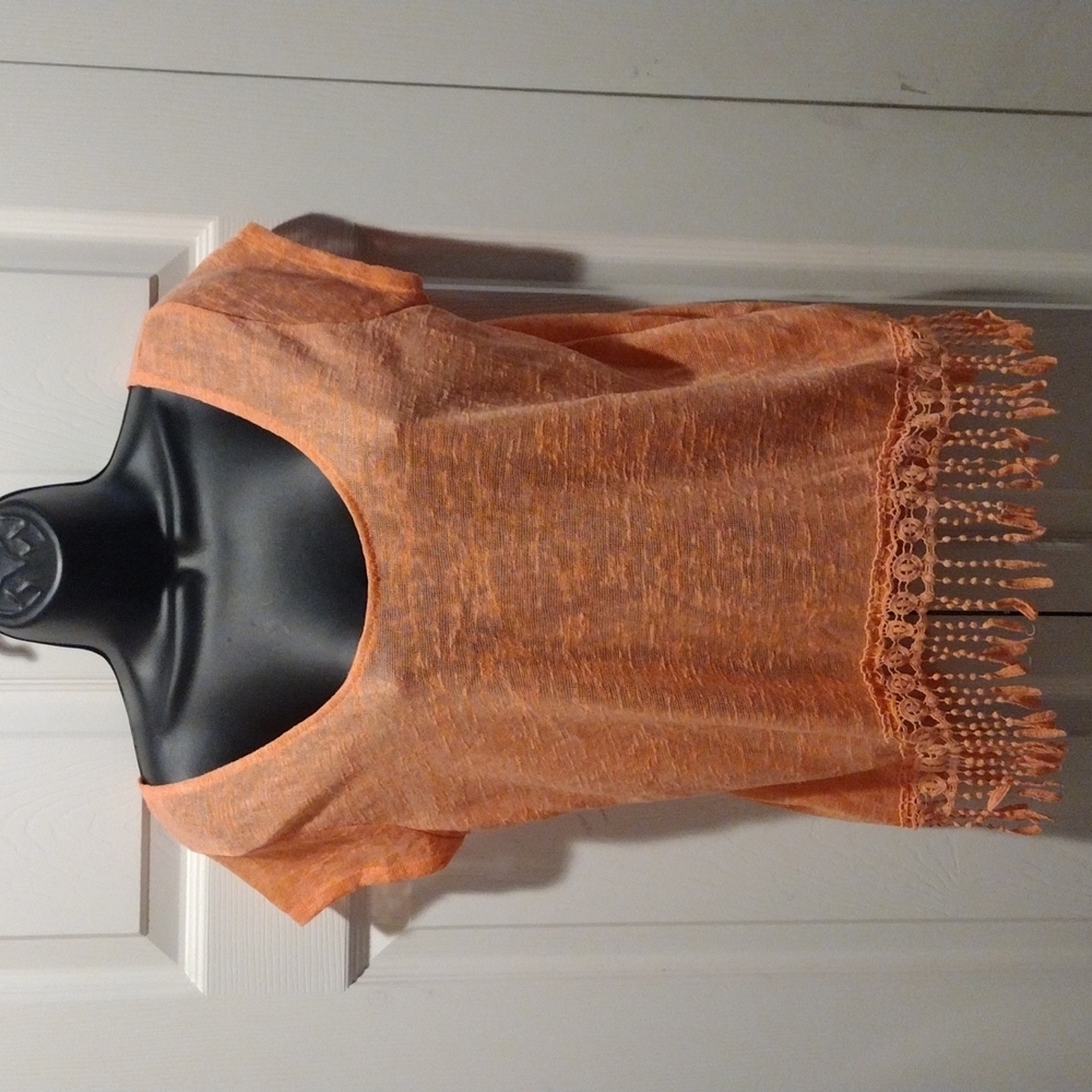 Inspired Hearts Sheer Bohemian Inspired Top S - Picture 3 of 6